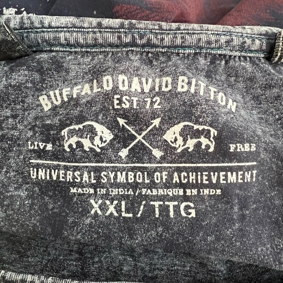 Buffalo David Bitton Charcoal Graphic Tee - Picture 4 of 5